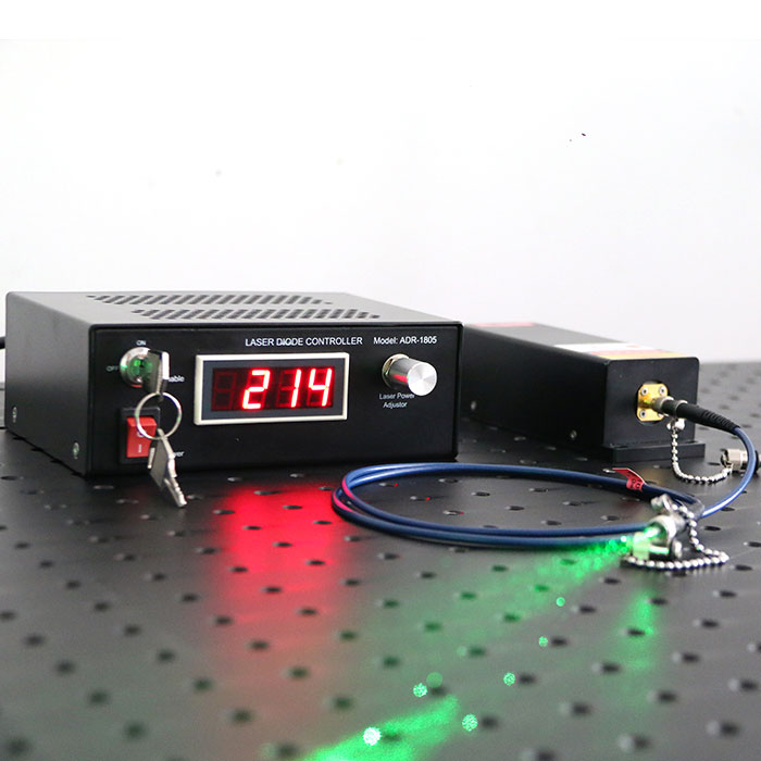 532nm 300mW 녹색 Fiber Coupled 라만 레이저 0.1nm Narrow Linewidth Raman Spectroscopy System